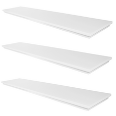 Verdecktes Bücherregal - Klassisch - 3er Pack - Weiß Matt - 118cm