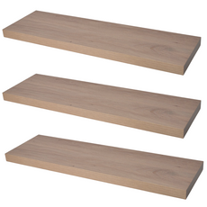 Verdecktes Bücherregal - 3er Pack- Knorrige Eiche - 90cm