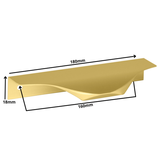 Edge Grip Rundprofil-Griff 160mm (180mm Gesamtlänge) - Gold