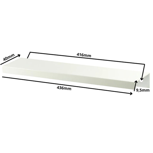 Edge Grip Rundprofil-Griff 416mm (436mm Gesamtlänge) - Weiß