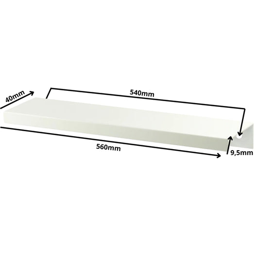 Edge Grip Rundprofil-Griff 540mm (560mm Gesamtlänge) - Weiß