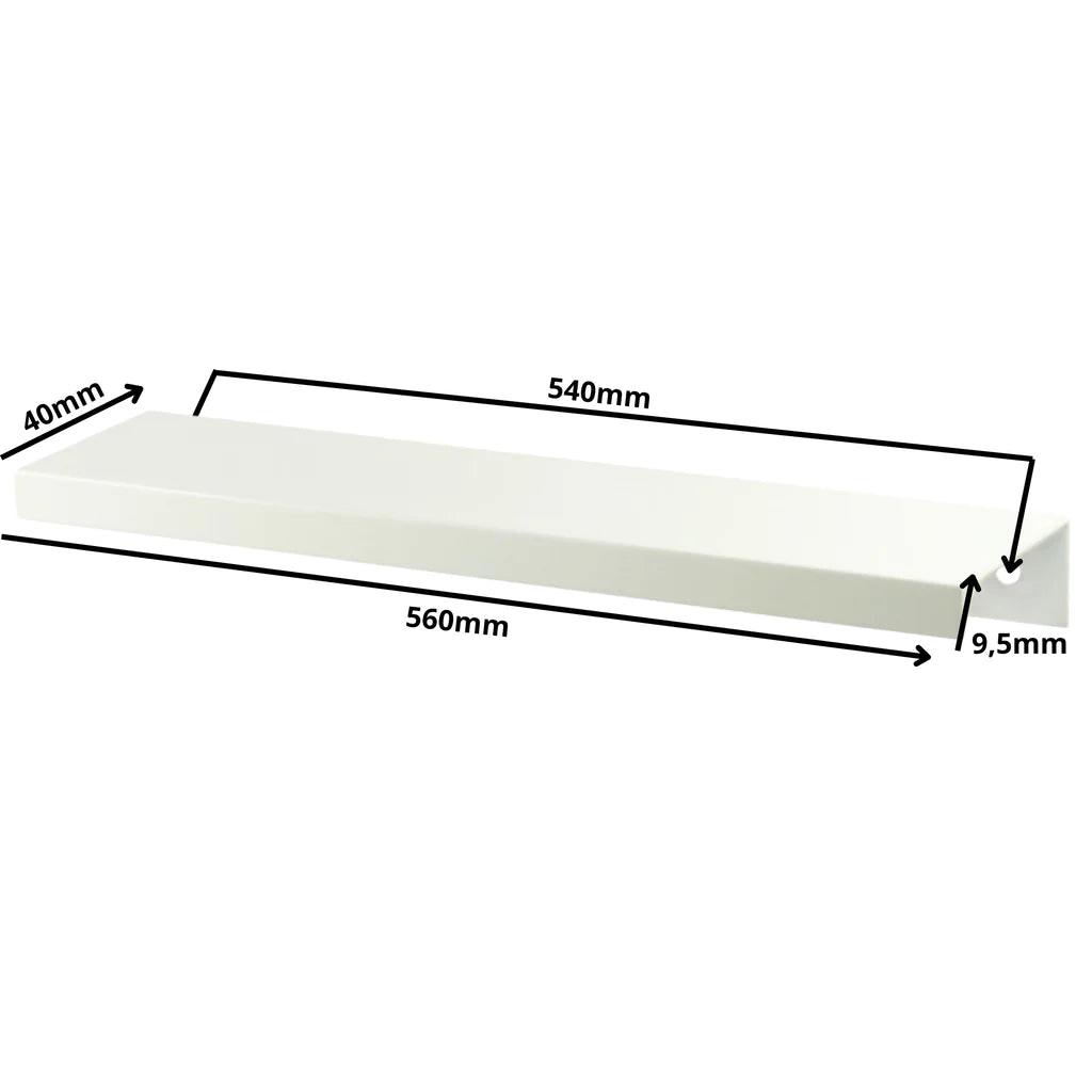 Edge Grip Rundprofil-Griff 540mm (560mm Gesamtlänge) -  Weiß