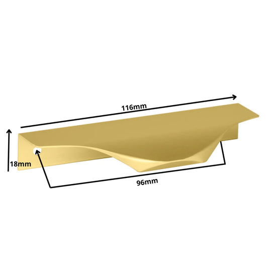 Edge Grip Rundprofil-Griff 96mm (116mm Gesamtlänge) - Gold