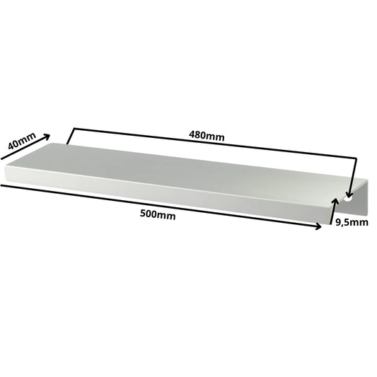 Edge Grip Rundprofil-Griff 480mm (500mm Gesamtlänge) - Aluminium