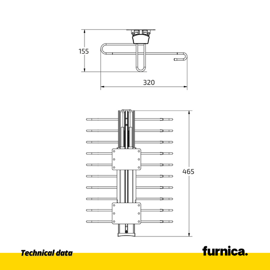 Ausziehbarer Hosenbügel Soft-Close - Grau