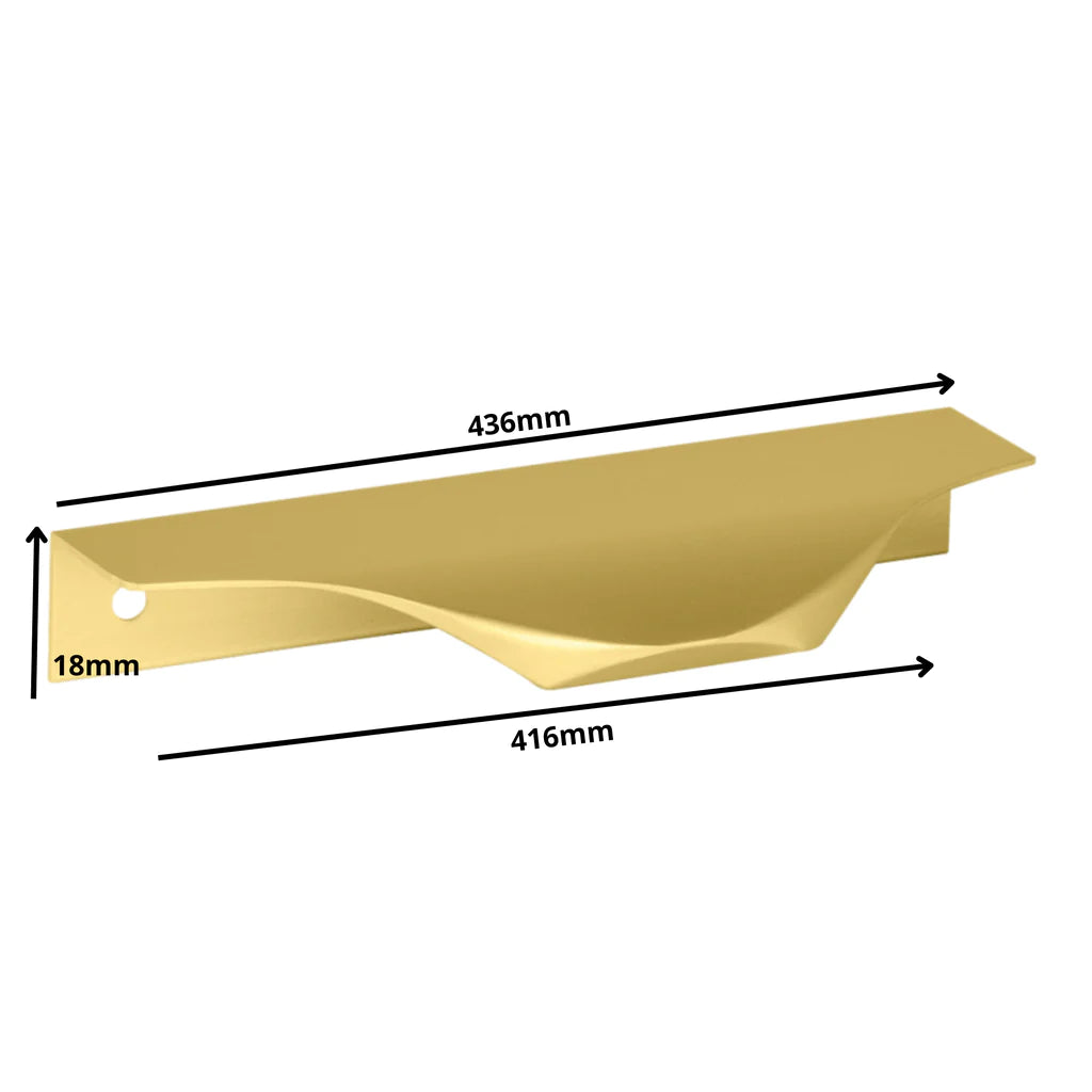 Edge Grip Rundprofil-Griff 416mm (436mm Gesamtlänge) - Gold