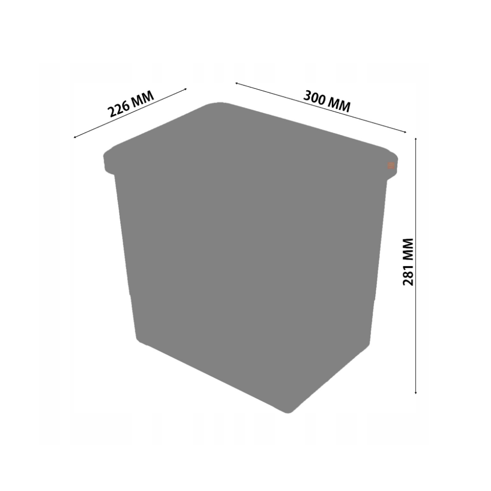 Mülleimer Mülltrennung - 2x15L - 40cm Küchenschrank