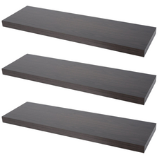 Verdecktes Bücherregal - 3er Pack- Wenge - 80cm