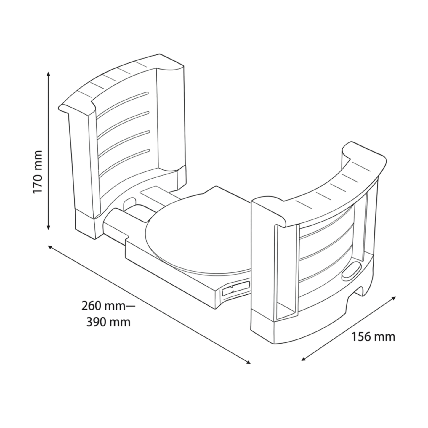 Plattenhalter - Anthrazit