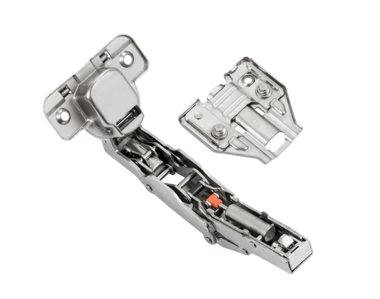 165° 3D Soft-Close Scharnier Topfband, H2 Montageplatte mit EURO Schrauben, Eckanschlag