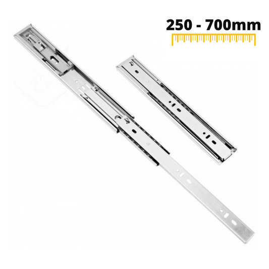 1 Satz Soft-Close Kugelführung Schubladenschienen, H45