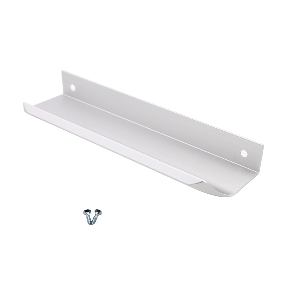 Griffleiste Kantengriff Rund 128mm (148mm Gesamtlänge) - Aluminium