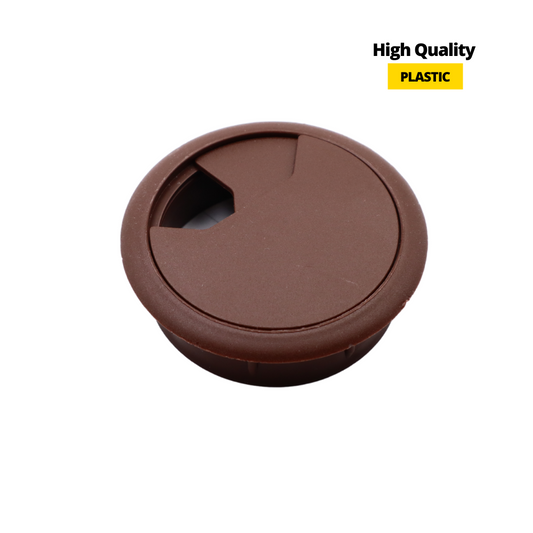 Kabeldurchlass aus Kunststoff Ø60mm, Dunkelbraun