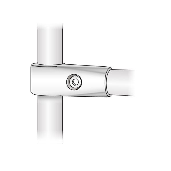 25mm Rohrverbinder Trennwandhalter, Chrom - Furnica