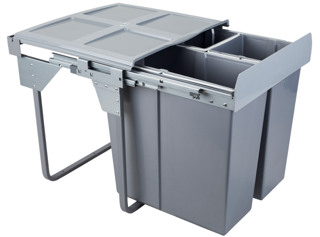 Mülleimer Mülltrennung - 34L+2x17L - 60cm Küchenschrank