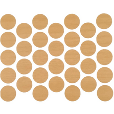 Schraubabdeckkappen Selbstklebend - Ahorn 18mm