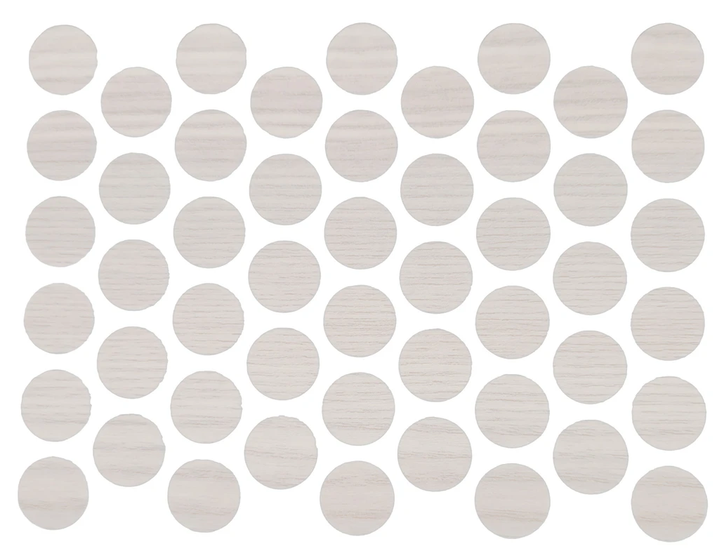 Schraubabdeckkappen Selbstklebend - Antik Weiß 14mm