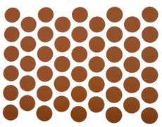 Schraubabdeckkappen Selbstklebend - Birne 14mm