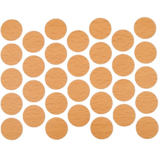 Schraubabdeckkappen Selbstklebend - Buche 18mm