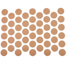 Schraubabdeckkappen Selbstklebend - Buche 14mm