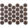 Schraubabdeckkappen Selbstklebend - Dark Zebrano 18mm