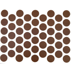 Schraubabdeckkappen Selbstklebend - Dunkle Walnuss 14mm