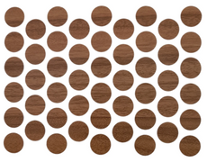 Schraubabdeckkappen Selbstklebend - Eiche Amalfi 14mm