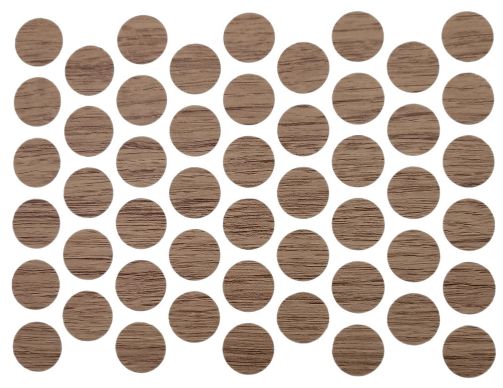 Schraubabdeckkappen Selbstklebend - Eiche Halifax 14mm