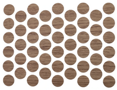 Schraubabdeckkappen Selbstklebend - Eiche Halifax 14mm