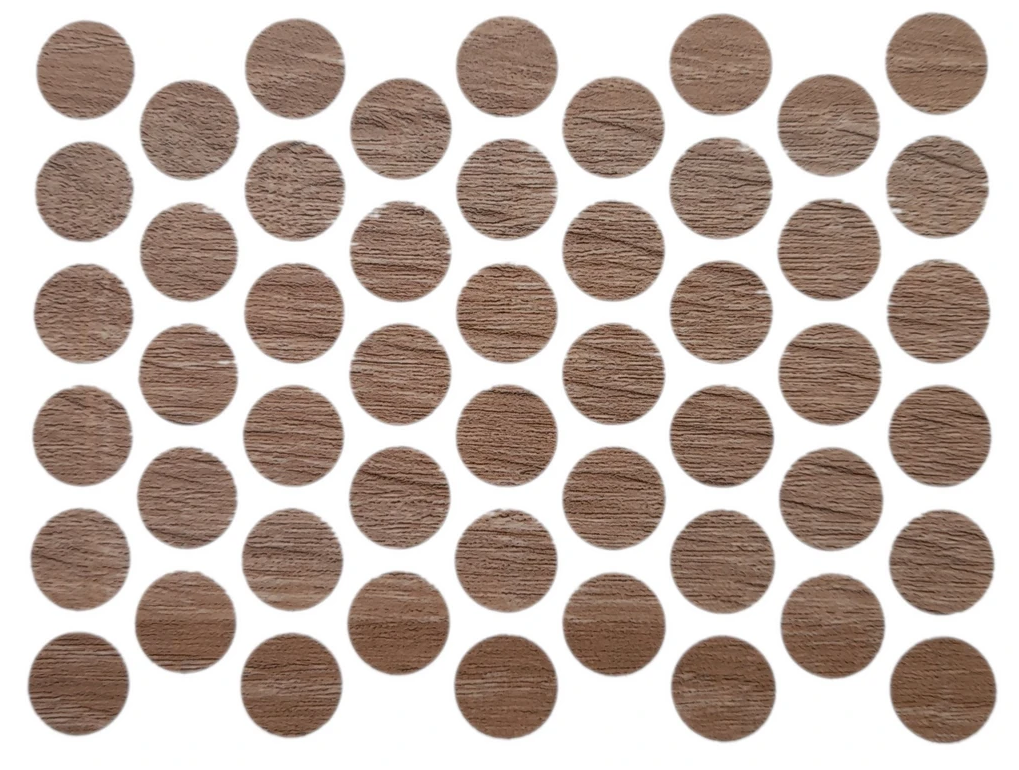 Schraubabdeckkappen Selbstklebend - Eiche Sonoma 14mm