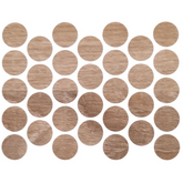 Schraubabdeckkappen Selbstklebend - Eiche Sonoma 18mm