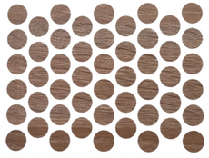 Schraubabdeckkappen Selbstklebend - Eiche Sonoma 14mm