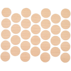 Schraubabdeckkappen Selbstklebend - Eiche geriffelt 18mm