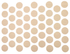 Schraubabdeckkappen Selbstklebend - Helles Ahorn 14mm