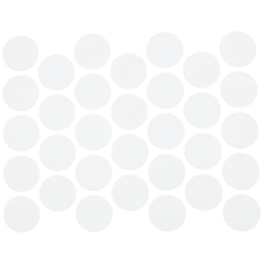 Schraubabdeckkappen Selbstklebend - Milchweiß 18mm