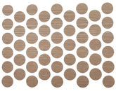 Schraubabdeckkappen Selbstklebend - Natürliche Eiche 14mm