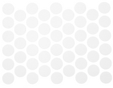 Schraubabdeckkappen Selbstklebend - Weiß 14mm