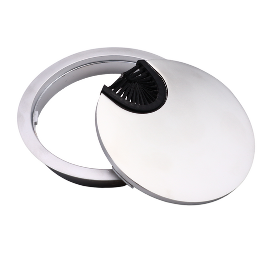 Metall Kabeldurchführung 80mm, Silber