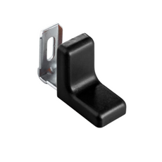 Metallwinkel mit Kunststoffabdeckung - Schwarz