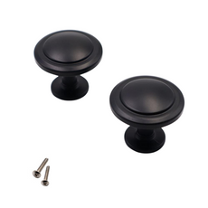 Möbelknopf, Schwarz Matt