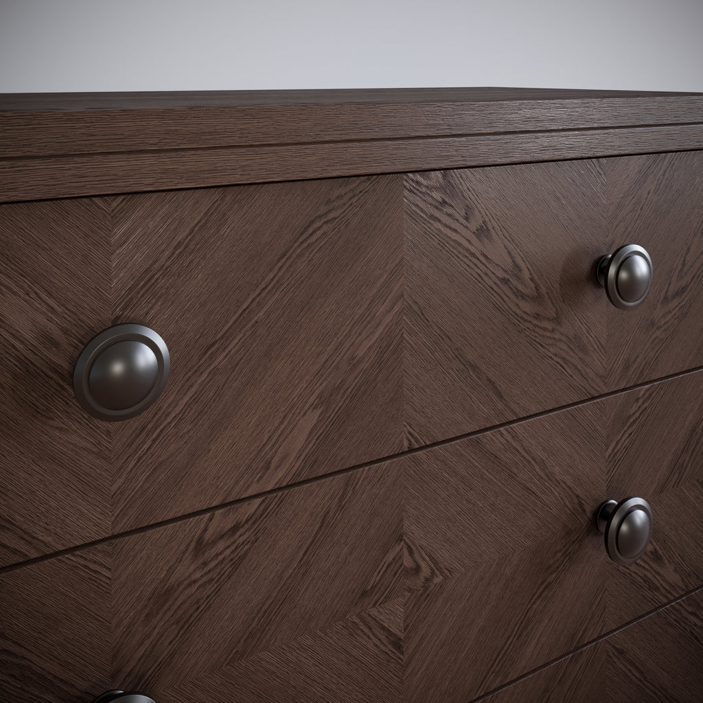 Möbelknopf, Schwarz Matt