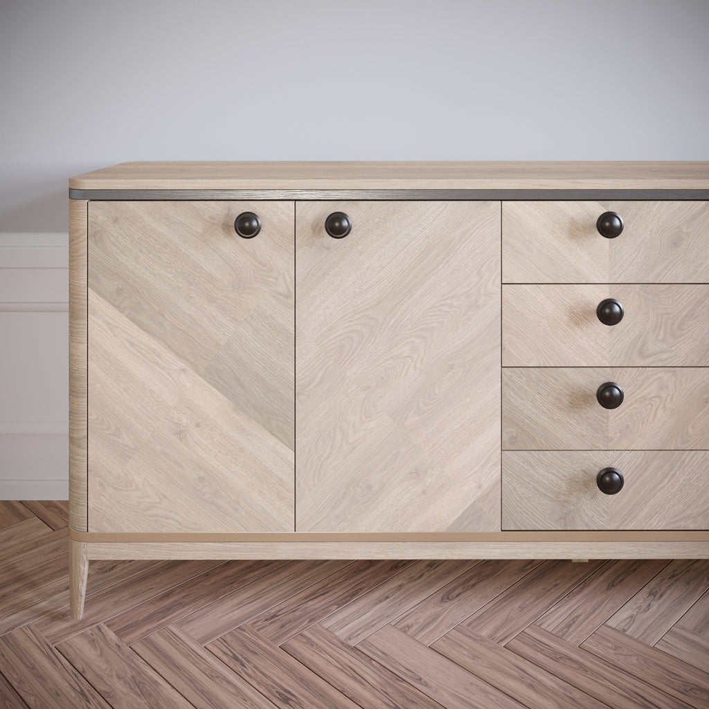 Möbelknopf, Schwarz Matt