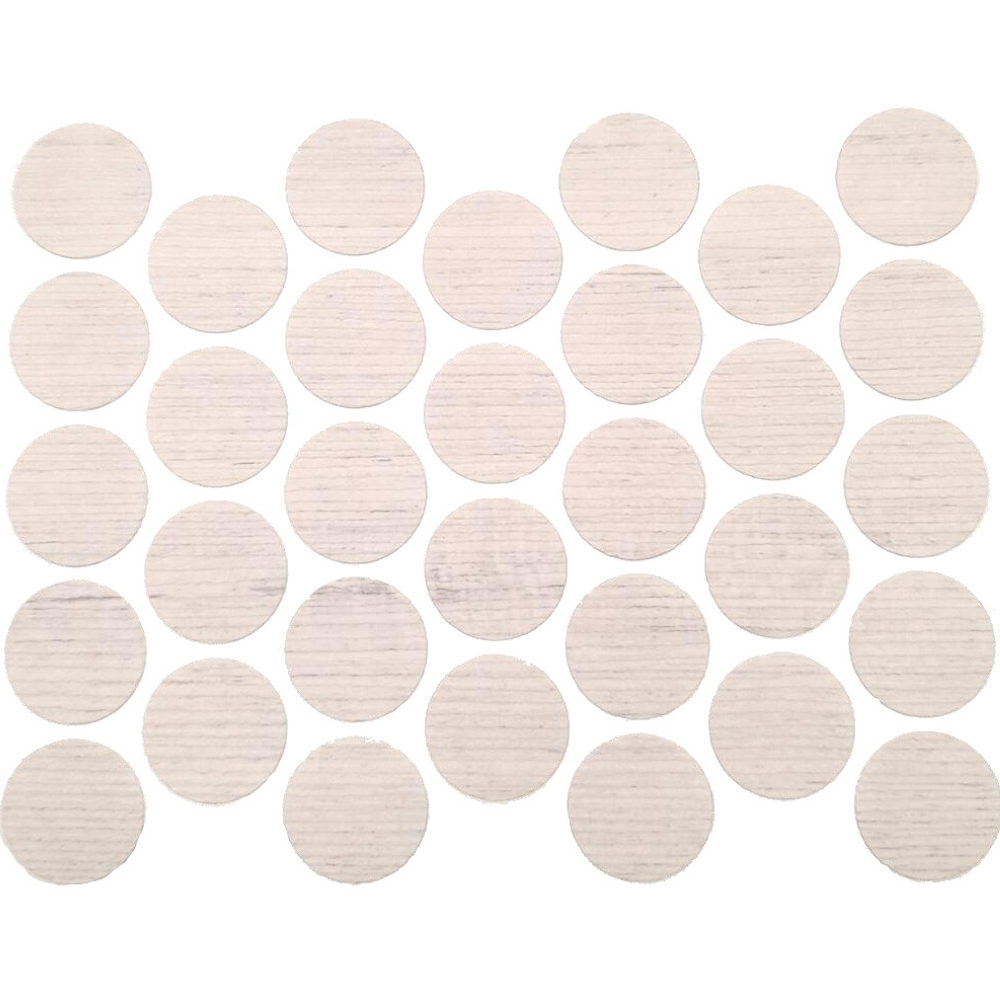 Schraubabdeckkappen Selbstklebend - Antik Weiß 18mm