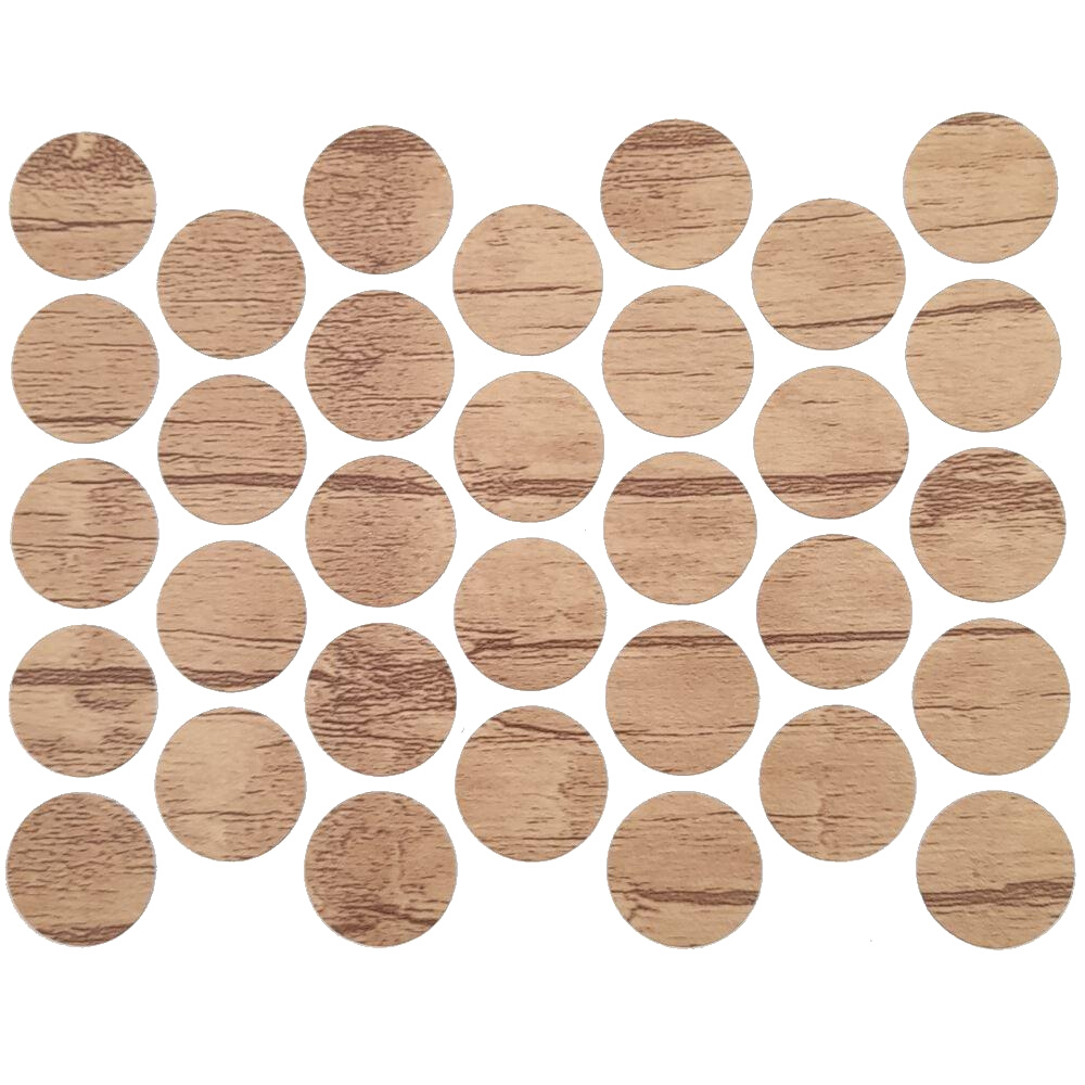 Schraubabdeckkappen Selbstklebend - Eiche Nebraska 18mm