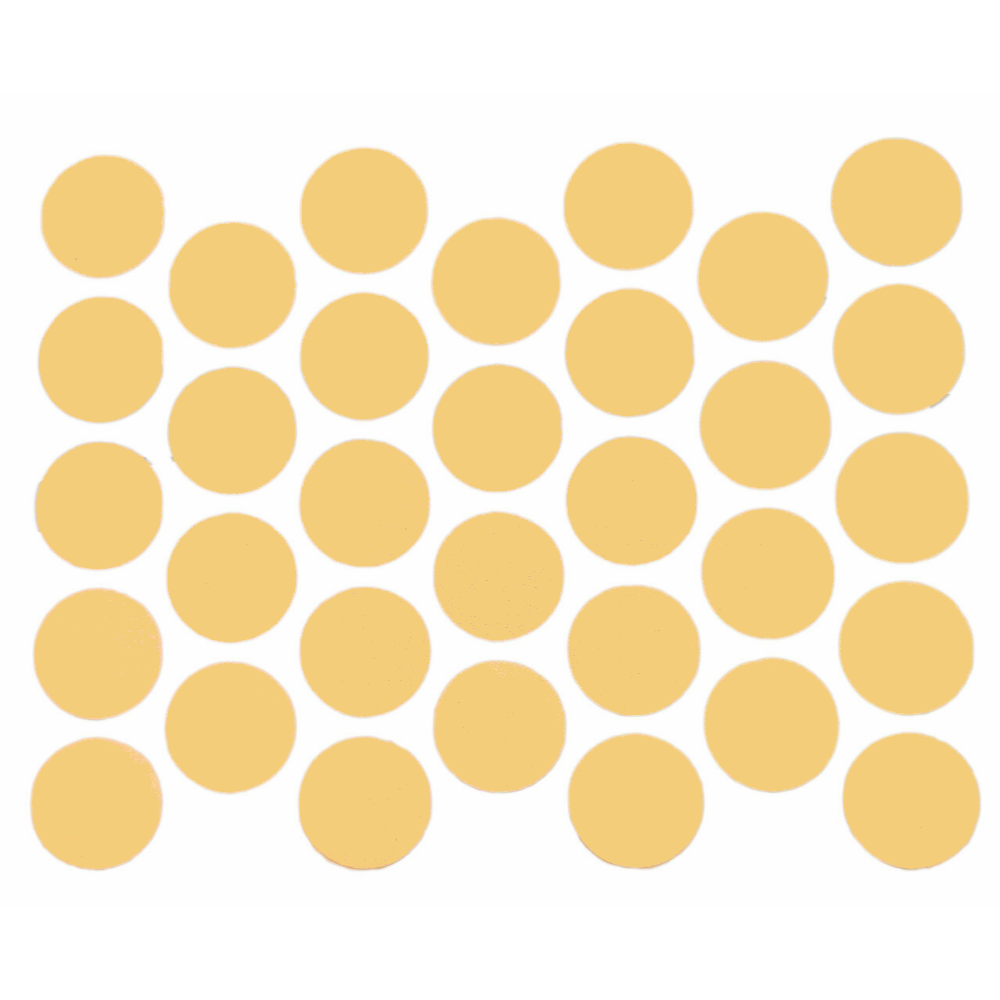 Schraubabdeckkappen Selbstklebend - Gelb 18mm