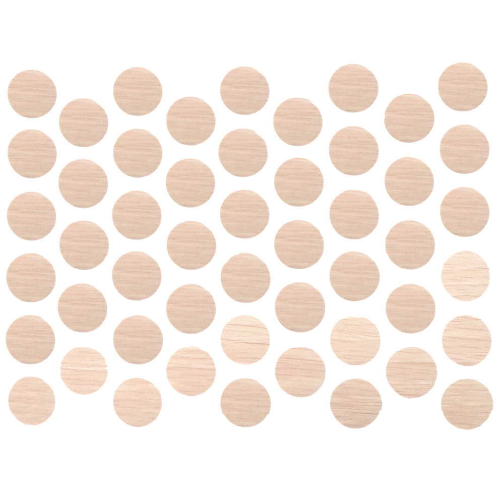 Schraubabdeckkappen Selbstklebend - Milk Oak 14mm
