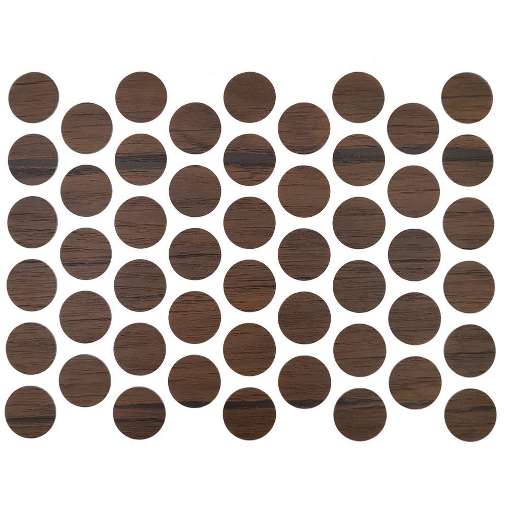 Schraubabdeckkappen Selbstklebend - Antik Kaffee 14mm