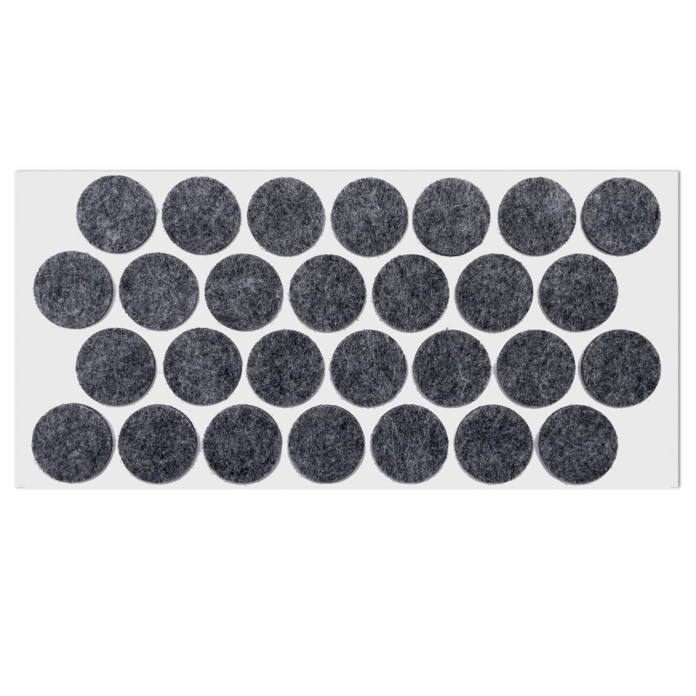 Selbstklebendes Filzpad Ø28mm Grau