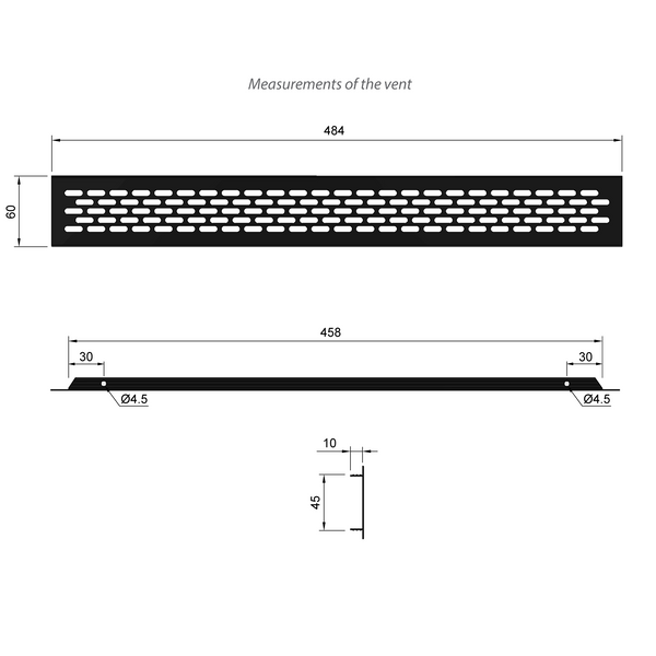PATIKIL Aluminium-Lüftungsabdeckung 10x12 Zoll – Silber, Für Küche, Bad, Wand & Decke