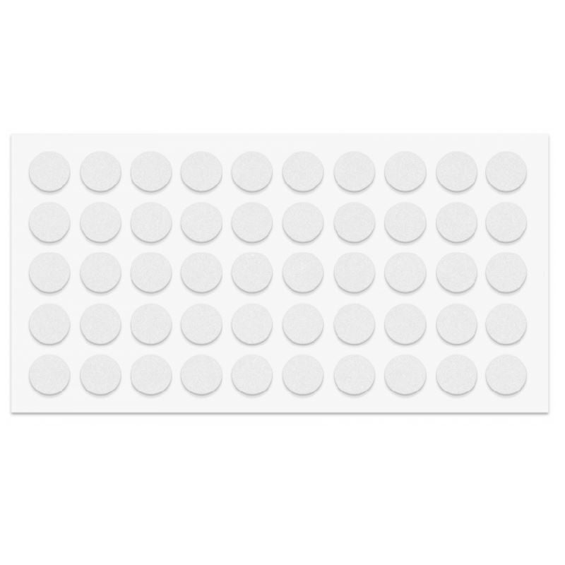 Selbstklebender Elastikpuffer 10mm - Weiß NTP Weiß